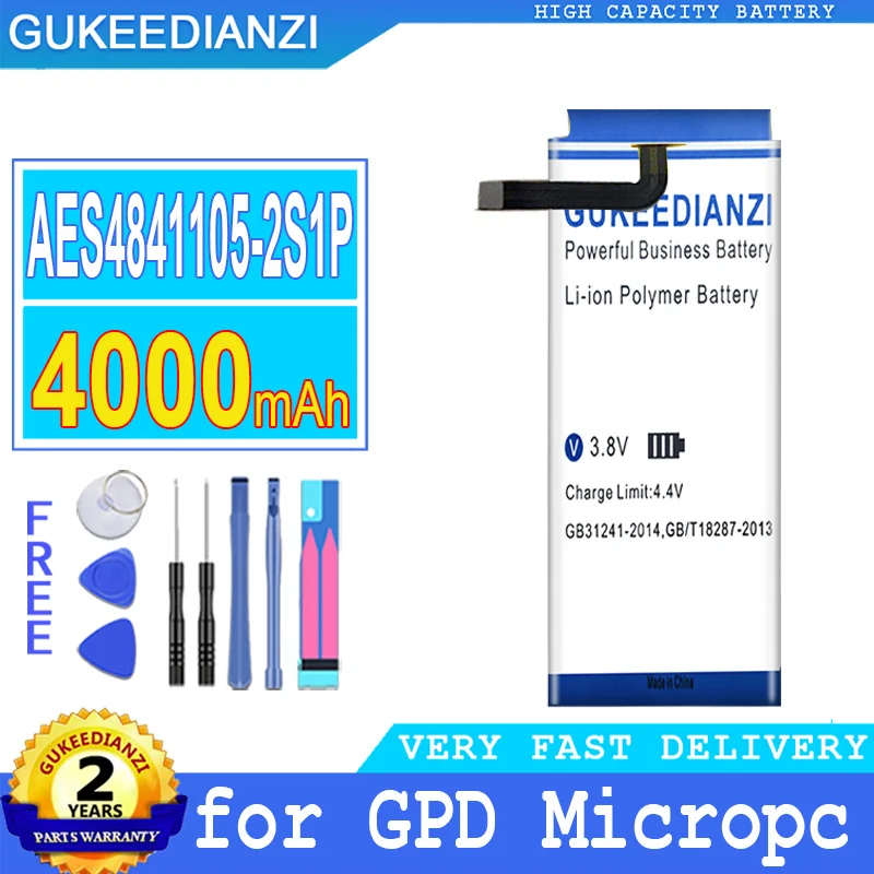 

4000mAh GUKEEDIANZI Battery AEC4941107-2S1P for GPD Micropc Computer Big Power Bateria