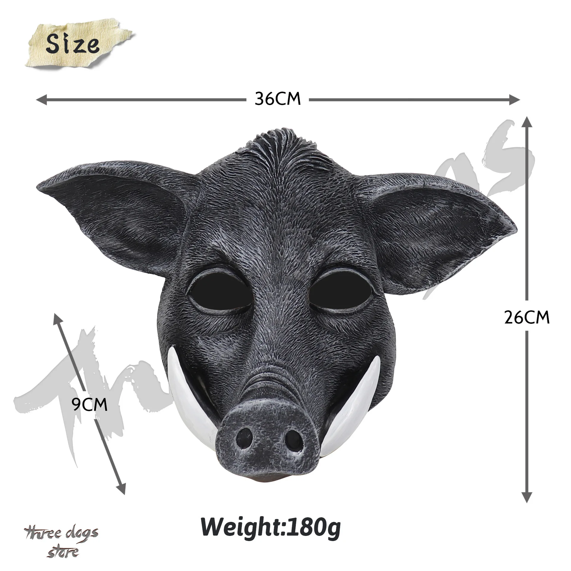 Boar Mask Pig Half Face Mask Party Stage Performance Halloween Animal Headgear Spooky Pig Masks