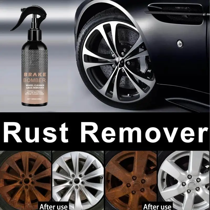 Auto Rust Remover Spray Metal Etching Rust Neutralizer 120ml Professional Fast Acting Multi Purpose Safe Rust Stain Remover Spra