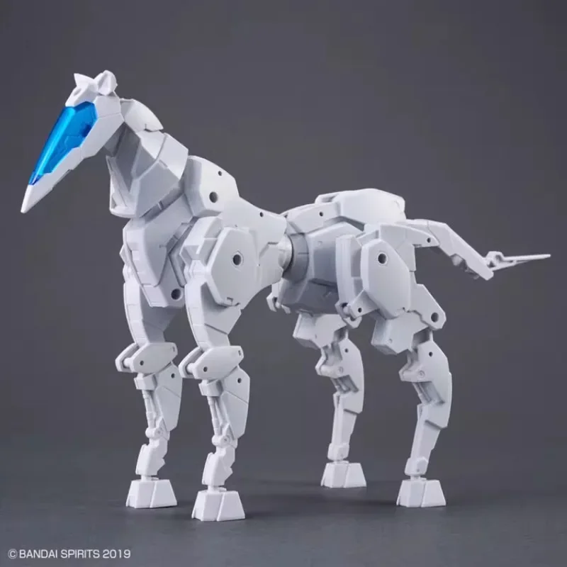 متوفر في المخزون بانداي الأصلي 30MS أنيمي الحصان MECHA Ver.White عمل الشكل التجمع نموذج اللعب تحصيل نموذج هدايا للأطفال