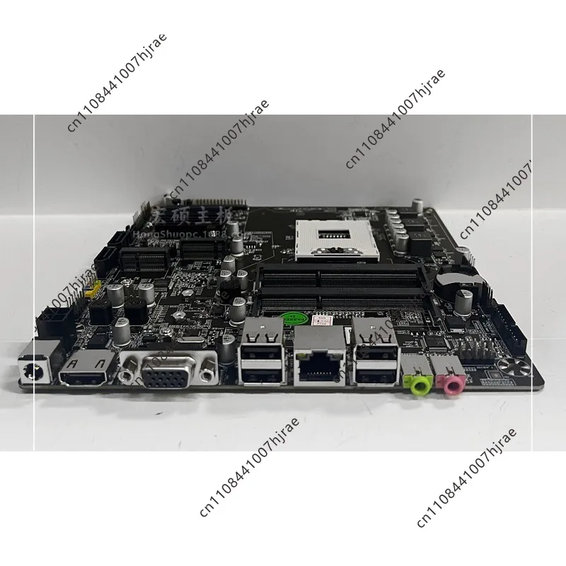 Placa base industrial Mini ITX con chipset HM65, zócalo PGA988, ranura dual DDR3, compatible con CPU de 2.ª/3.ª generación, placa base todo en uno para PC