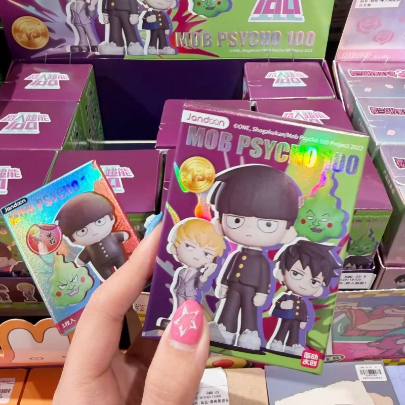 

Genuine Mob Psycho 100 Mini Figure Series Blind Box Figure Trendy Shigeo Kageyama Anime Cute Decor Collectible Mystery Box Gift