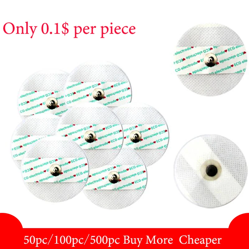 

ECG EKG Electrode Patch Medical Disposable ECG Accessories Non-Woven ECG Electrode Pads Electrocardiogram Accessories