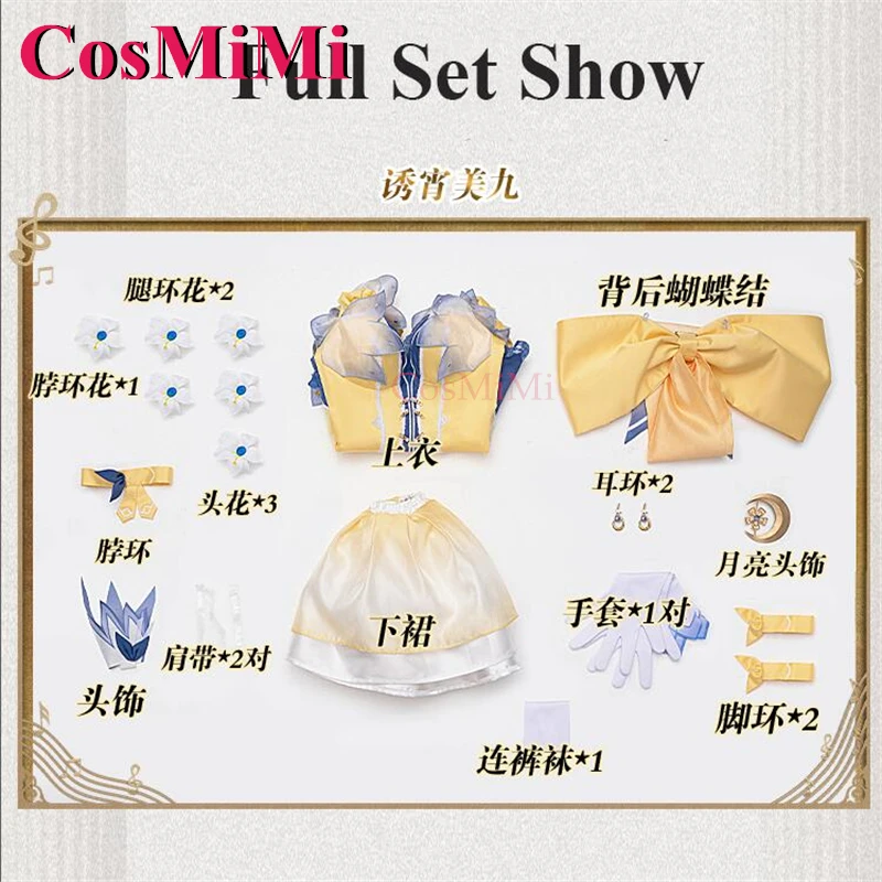 CosMiMi Anime Date A Live Izayoi Miku Cosplay Costume Diva Sweet Lovely Uniform Dress Women Carnival Party Role Play Clothing