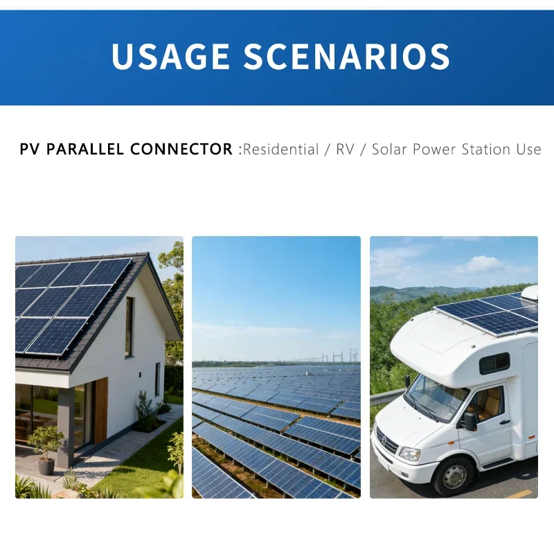 PV Parallel Connector Solar Y Branch Splitter Cable DC1000V 35A IP67 Solar Panel Photovoltaic Adapter image 2