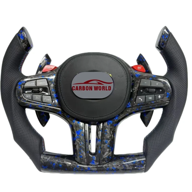 

Для BMW G01 G11G12 G30 G31 G32 G38 G20 G29 G22 G21G42 G80 G81 G82 F82 F80 F30 Индивидуальное спортивное рулевое колесо из углеродного волокна