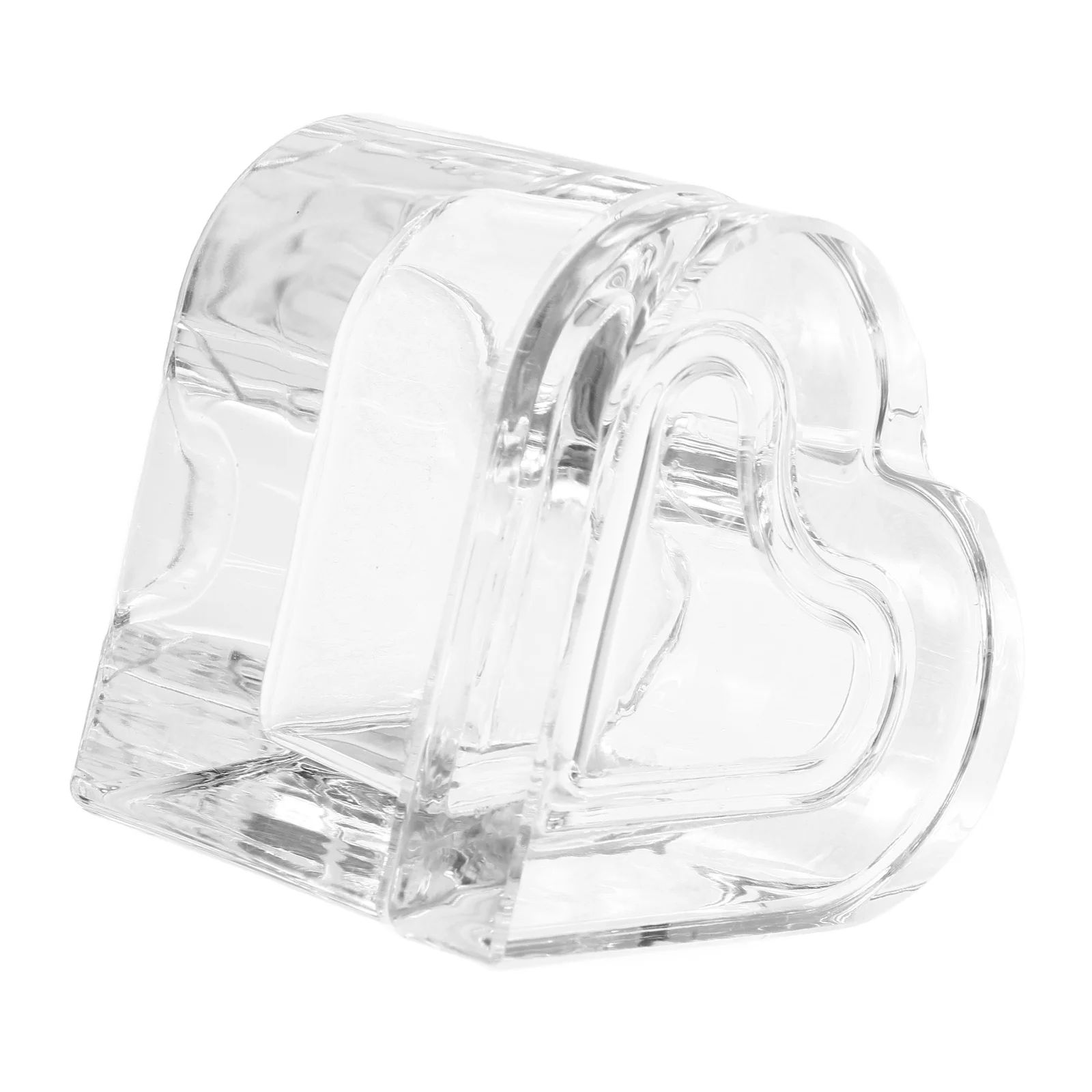 

Sophisticated Heart Shaped Crystal Dappen Dish Nail Cup Transparent Design Durable Manicure Bowl Easy Clean Dappen Dish