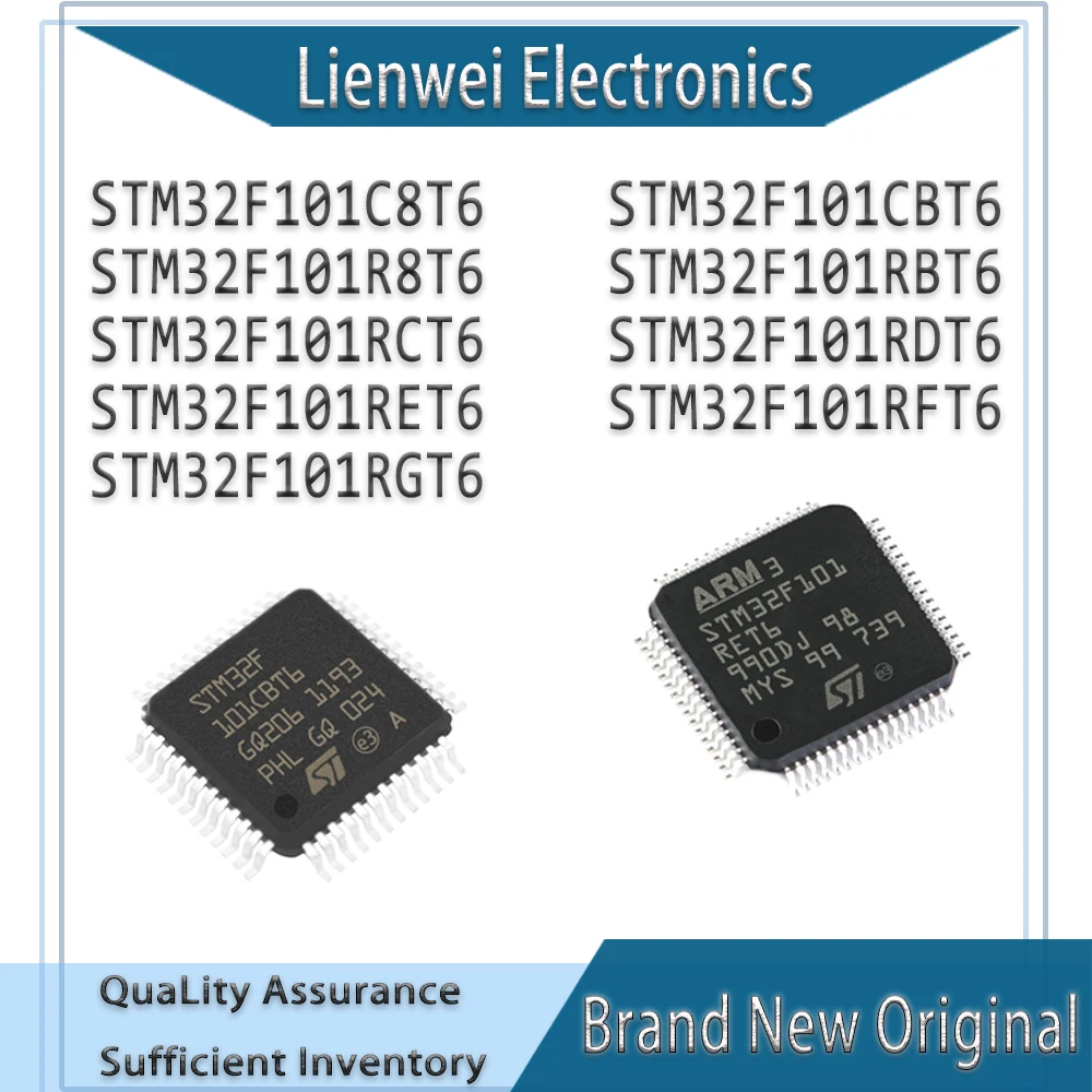 

STM32F101C8T6 STM32F101CBT6 STM32F101R8T6 STM32F101RBT6 STM32F101RCT6 STM32F101RDT6 STM32F101RET6 STM32F101RFT6 STM32F101RGT6