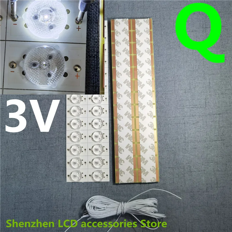 100%NEW high quality 3v  6v  SMD Lamp Beads with Optical Lens Fliter for  LED TV Repair UA32F4088AR/J 2013SVS32H 9 REV1.8 130103