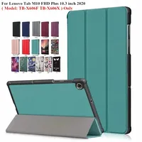 For Lenovo Tab M10 FHD Plus 10 3 Case TB-X606F TB-X606X 2020 Folding Stand Smart Cover for Lenovo Tab M10 Plus Tablet Kids Green