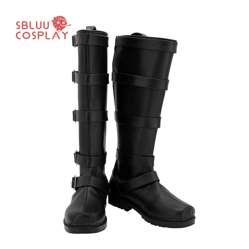 SBluuCosplay Clown Girl – chaussures de Cosplay noires, bottes sur mesure pour fête d'halloween