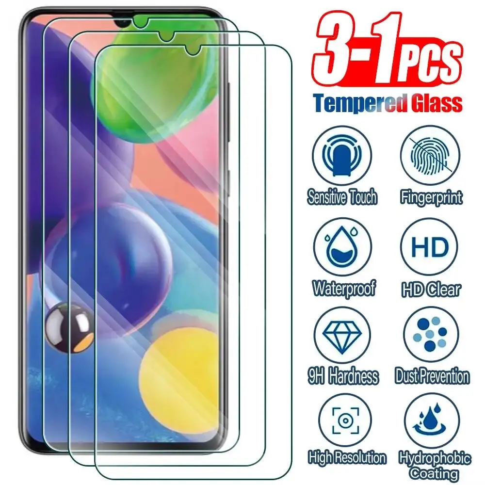 

3-1Pcs Tempered Glass Screen Protector For Samsung S25 S24 FE A07 A06 A56 5G A36 A26 A16 A55 A54 A35 A22 A03 A13 A23 A33 A53 A73