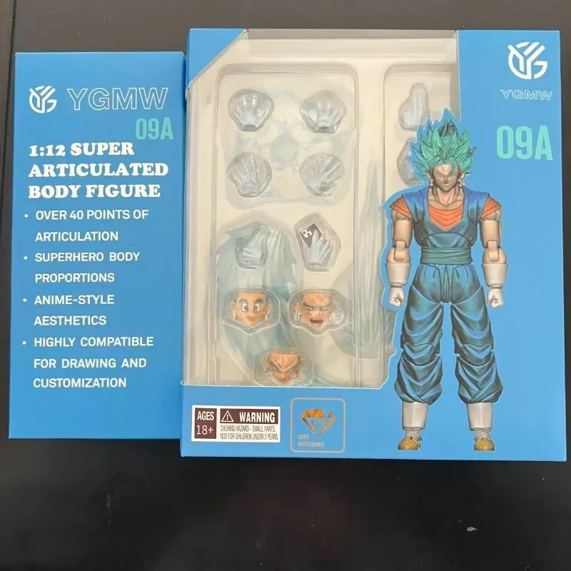 

In Stock YGMW Studio OCToys Dragon Ball SHF Ultra Blue Beigit 09A 09B NYCC Color Matching Action Figure Toy Collection