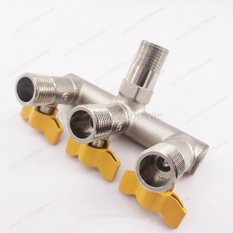 DN15 Brass Water Inlet Valve For Kitchen Bathroom Faucet Washing Machine Pipeline Fluid Control Accessories