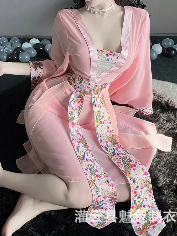 Underwear Solid Women's Sexy Ancient Style Pure Desire Mature Charm Hollow Out Gentle Temptation Cheongsam Uniform Dress VSE6