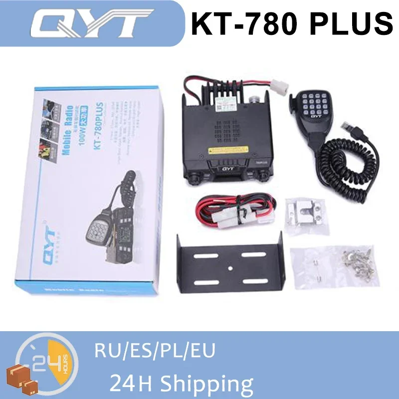 QYT KT-780 Plus Car Radio VHF 136-174MHz 100W Mobile Station Base Single Band Long Range 2 Way Radio Super High Power 256Channel