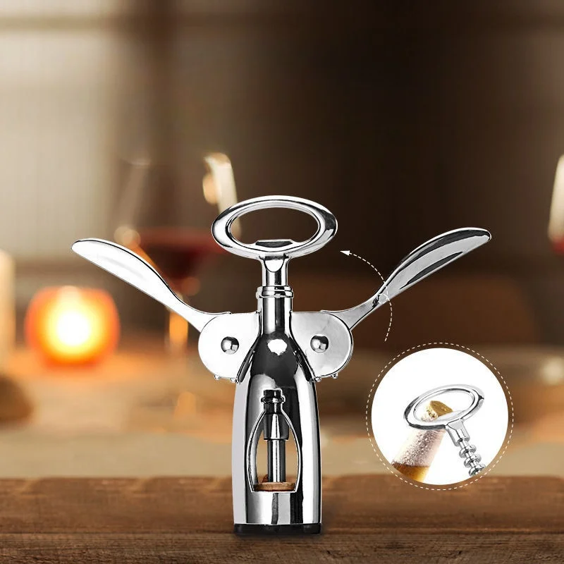 1pc Red wine bottle opener, beer driver, home portable seahorse knife, multifunctional wine bottle opener