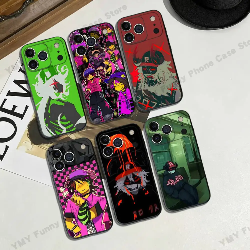 Capa de Celular R-Regretevator Infected Preta Compatível com iPhone 17, 16, 15, 14, 13, 12, 11 Pro Max Plus XS XR