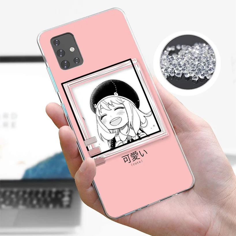 Spy Family Anya Cute Cover Phone Case For Samsung A51 A41 A31 A21S A71 A50S A40 A30S A20E A10S A6 A7 A8 A9 Plus Soft Fundas