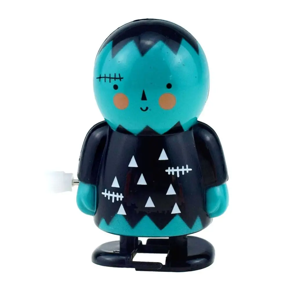 DIY Halloween Series Wind-up Toy Jumping Ghost Halloween Clockwork Toys Fairy Spirit Pumpkin Prank Toys Children