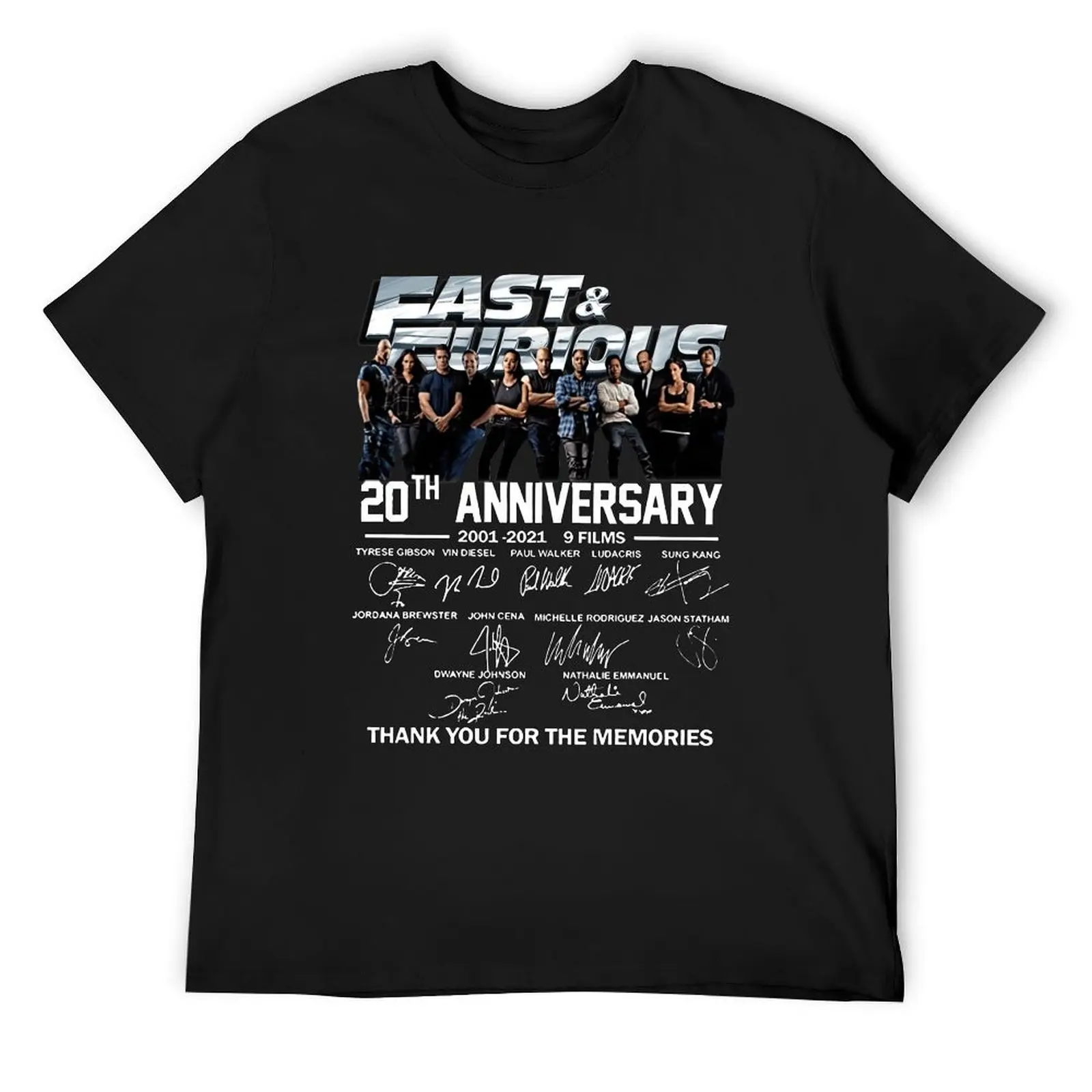 

Fast & Furious 20th Anniversary - Copy T-Shirt luxury clothing labubu valentines boutique clothes heavy weight t shirts for men