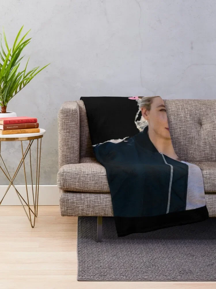 Villanelle Killing Eve Throw Blanket for winter Hairy Furry Blankets