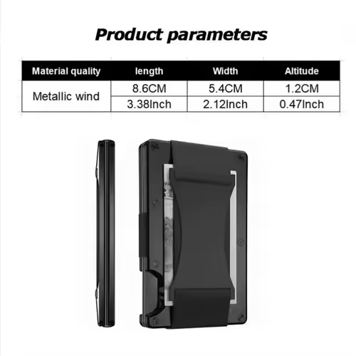 Forged Carbon Fiber Minimalist Slim Smart Wallets for Men Cashback Credit Card Holder Luxury Aluminium Wallet Rfid Money Clip - Image 6