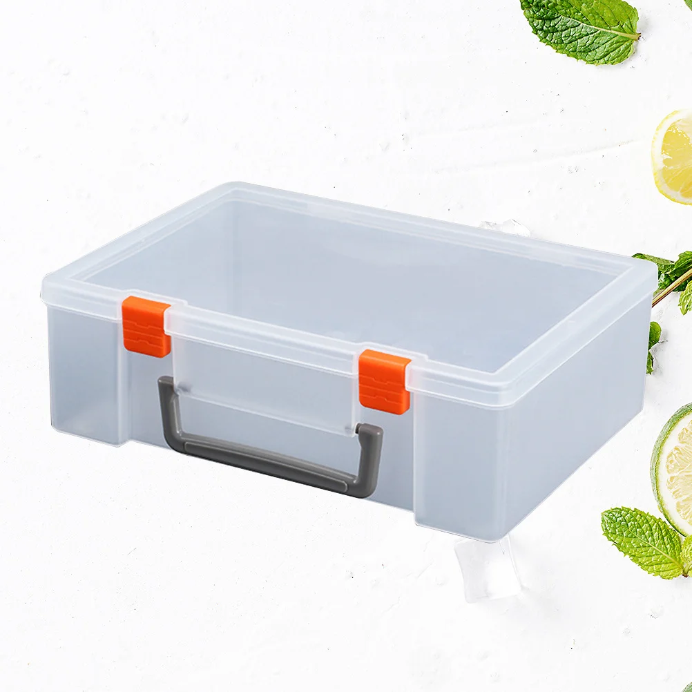 

Plastic Storage Boxes with Snap Closure Portable Clear Case for Travel Home Office Supplies Organizers Containers