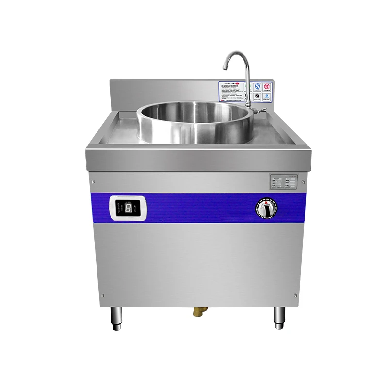 

Индукционная вок-станция Yipomson для приготовления супов и лапши, коммерческая, одноконфорочная, из нержавеющей стали, высокоэффективная, простая в эксплуатации, 20 кВт