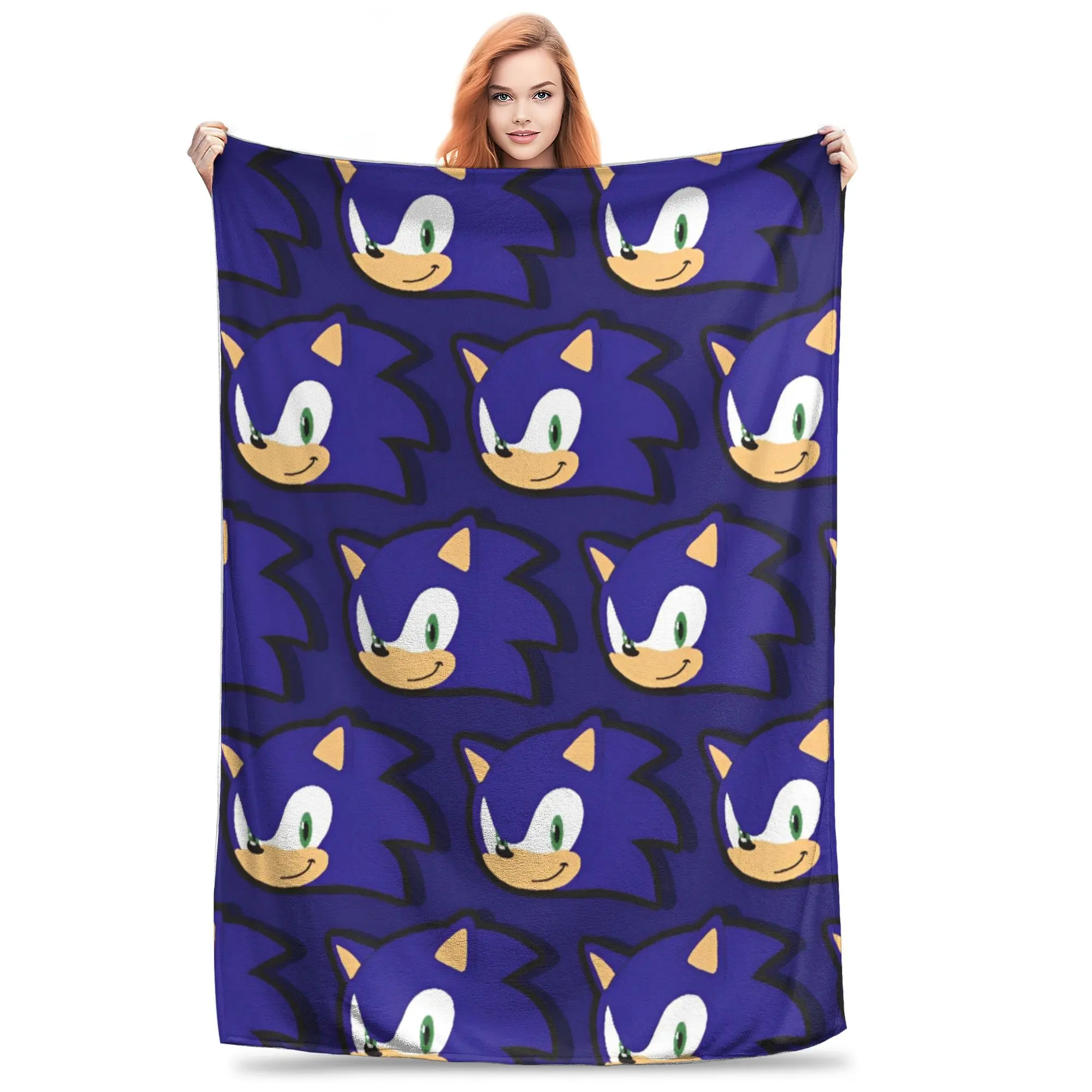 S-Sonics The H-Hedgehogs Blankets Fleece Summer  Portable Super Warm Throw Blankets for Home Travel Rug Piece