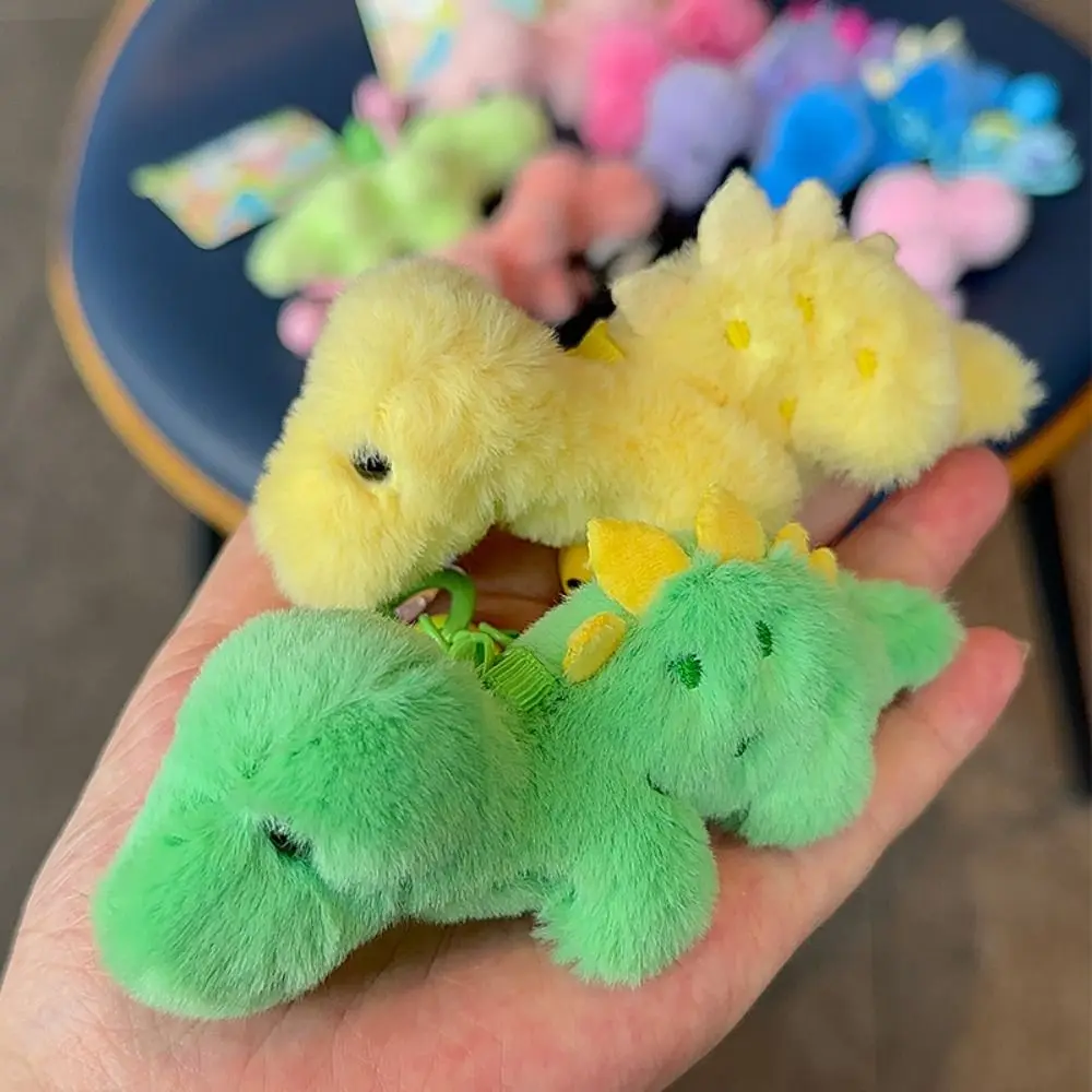 Design simples dopamina dinossauro pingente de pelúcia elegante material de pelúcia dinossauro chaveiro de pelúcia textura macia única