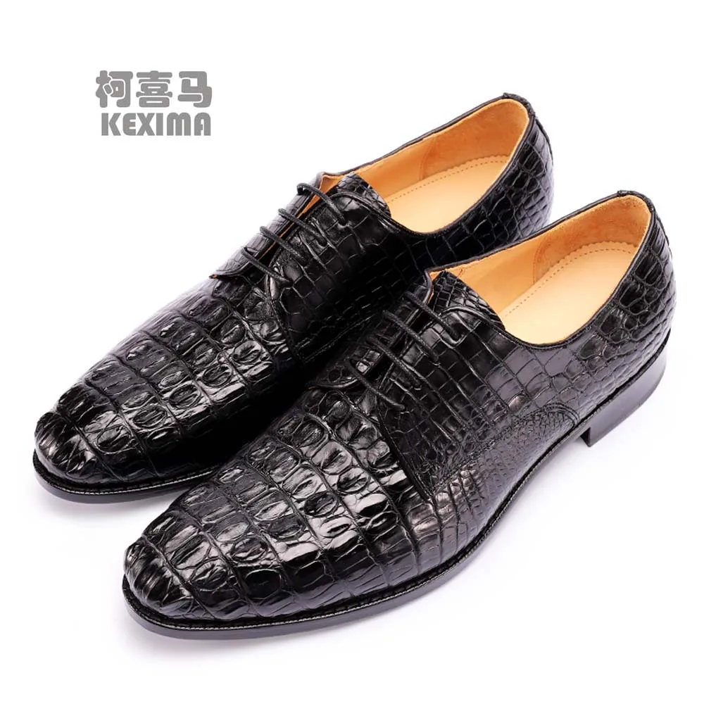 

piliyuan new crocodile leather shoes male Handmade shoes British fashion male formal shoes business men dress shoes