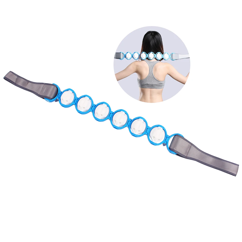 Long Body Massager Self Upper Lower Point Node Rolling Handheld Portable Roller Rope Massage Trigger For Shoulder Back Neck Foot