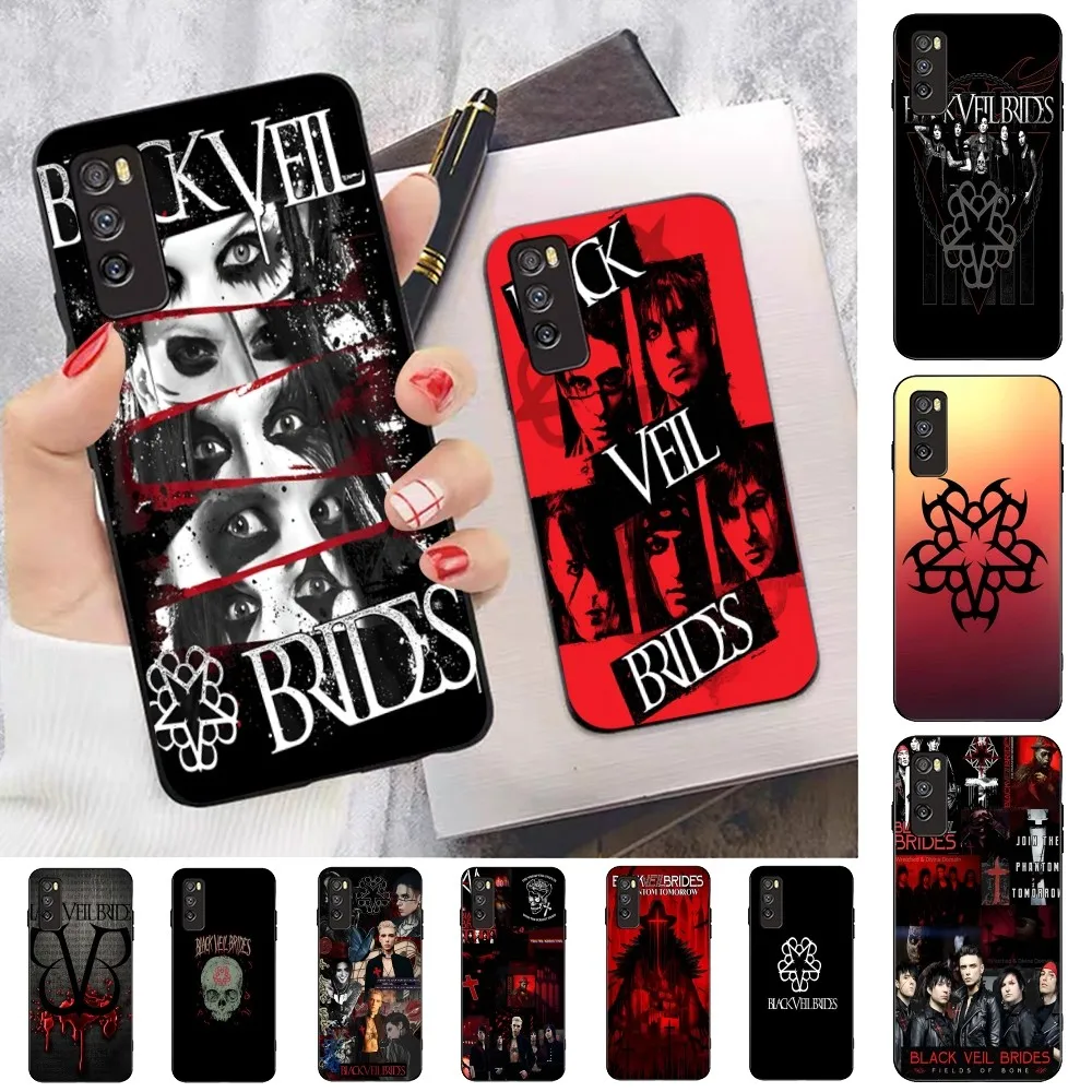 B-Black V-Veil B-Brides Band Phone Case For Huawei Mate 10 20 30 40 50 Lite Pro Nova 3 3i 5 6 SE 7 Pro 7SE