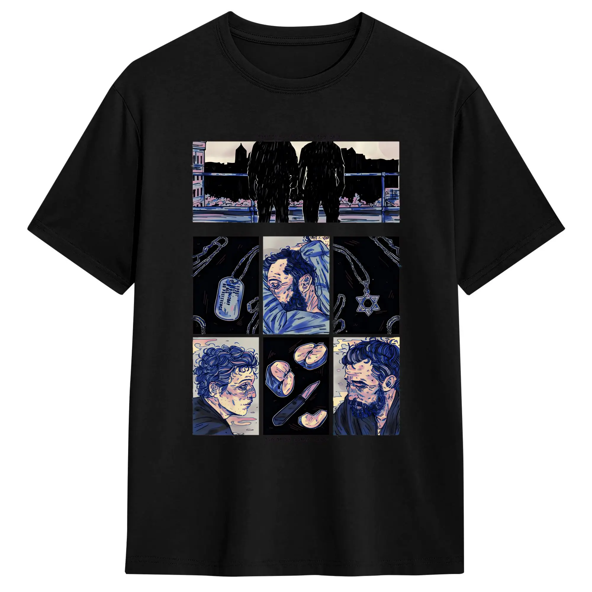 Men T-Shirt TV Series The Pitt Funny Pure Cotton Tees Short Sleeve  T Shirt Round Collar Tops 4XL 5XL 6XL