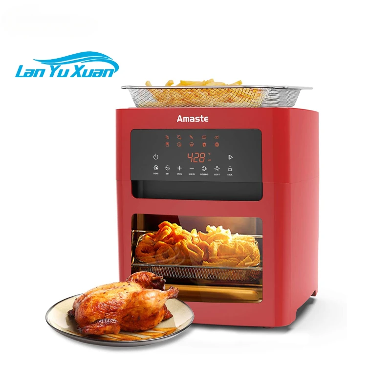 Airfrier Ready to Ship 15L Electrical 120V Red Digital Oven Air Fryer Oil Free with  US Plug