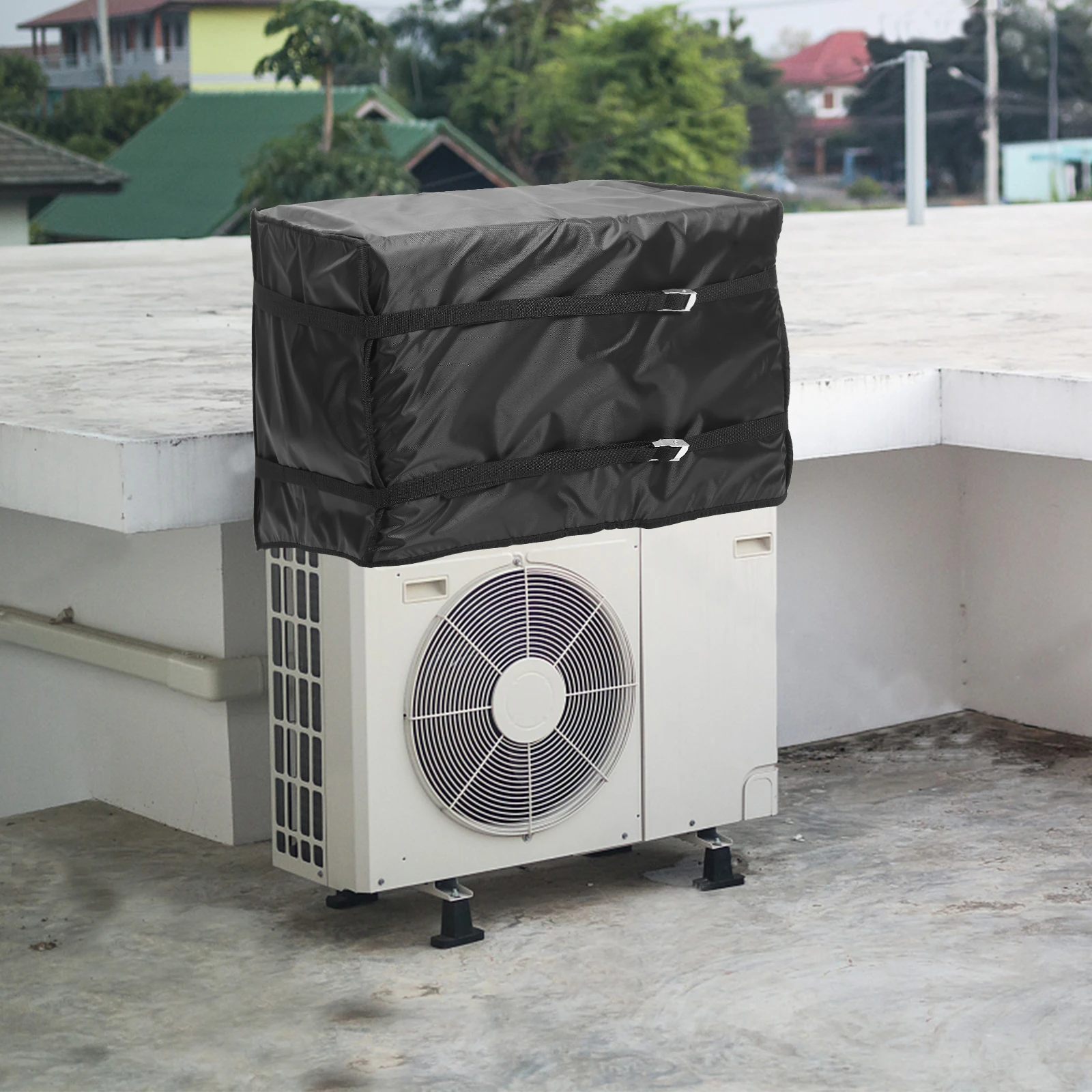 

Air Conditioner Unit Cover Outdoor Weatherproof Ac Protective Cover for Window Units Heavy Duty Waterproof Shelter Against Rain