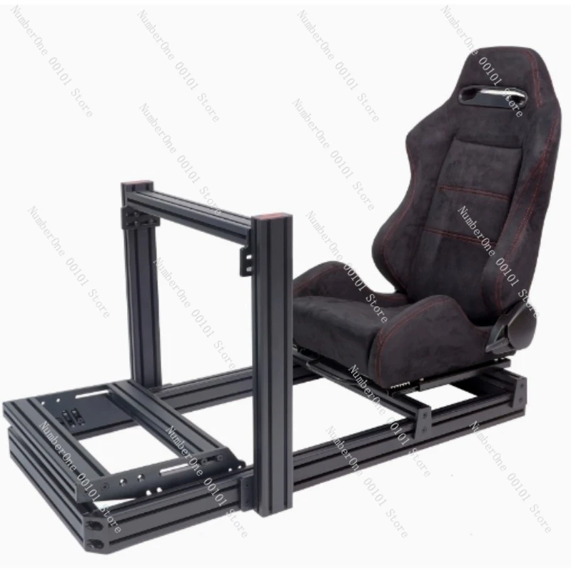 

Игровой симулятор вождения ZQA Sim Racing Rig, кабина для авиасимулятора, серебристо-черный комплект 4080, черный комплект для гоночного симулятора