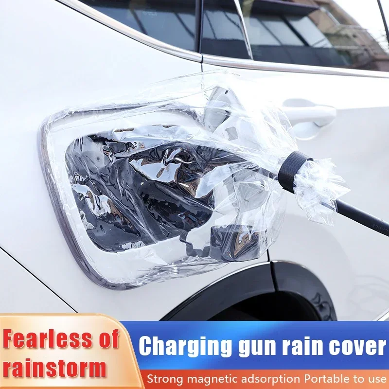 Car Charging Pile Port Charging Gun Rainproof Cover for BYD Atto 3 Han Tang Song Pro Plus Dmi Qin Waterproof Protective Covers