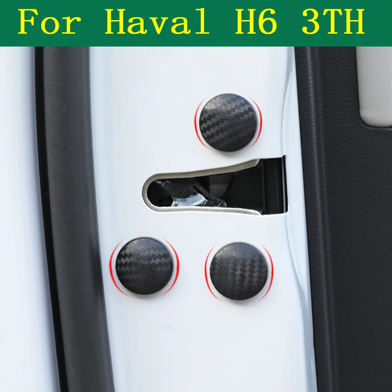 For Haval H6 3TH 2023 2024 Car Interior Anti Rust Water Proof Door Lock Key Keys Screw Cap Protection Buckle