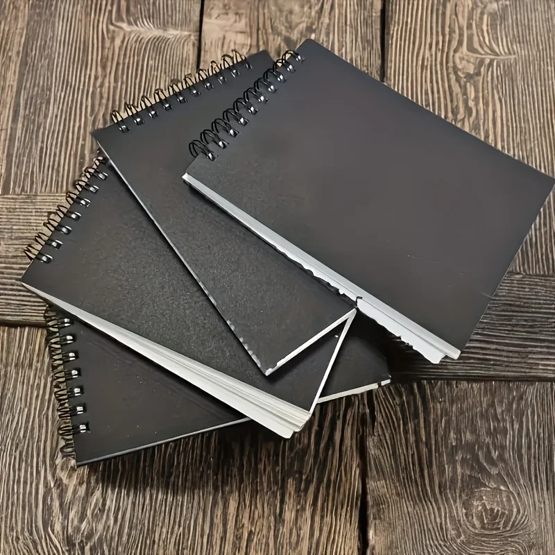 4er-Pack A6 Premium Kunst-Skizzenbuch-Set, Mit Spiralbindung Oben, Geeignet für Künstlerisches Malen und Skizzieren. Perfektes Geschenk für – Detail 9