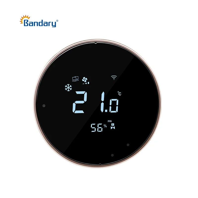 Bandary Home Tuya Smart Programmable Hotel Room Google Nest RS485 Modbus HVAC Fan Coil Thermostat Wifi