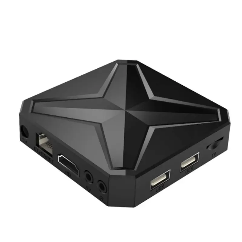 

ТВ-приставка ABZW Android 14 с Bluetooth 5.4, RK3518, 2+16 ГБ, голосовой медиаплеер, с вилкой стандарта ЕС