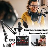 Professional Microphone Articulated Arm V8 Live Sound Card Podcast BM 800 Condenser Studio Record Equipment Soundcard