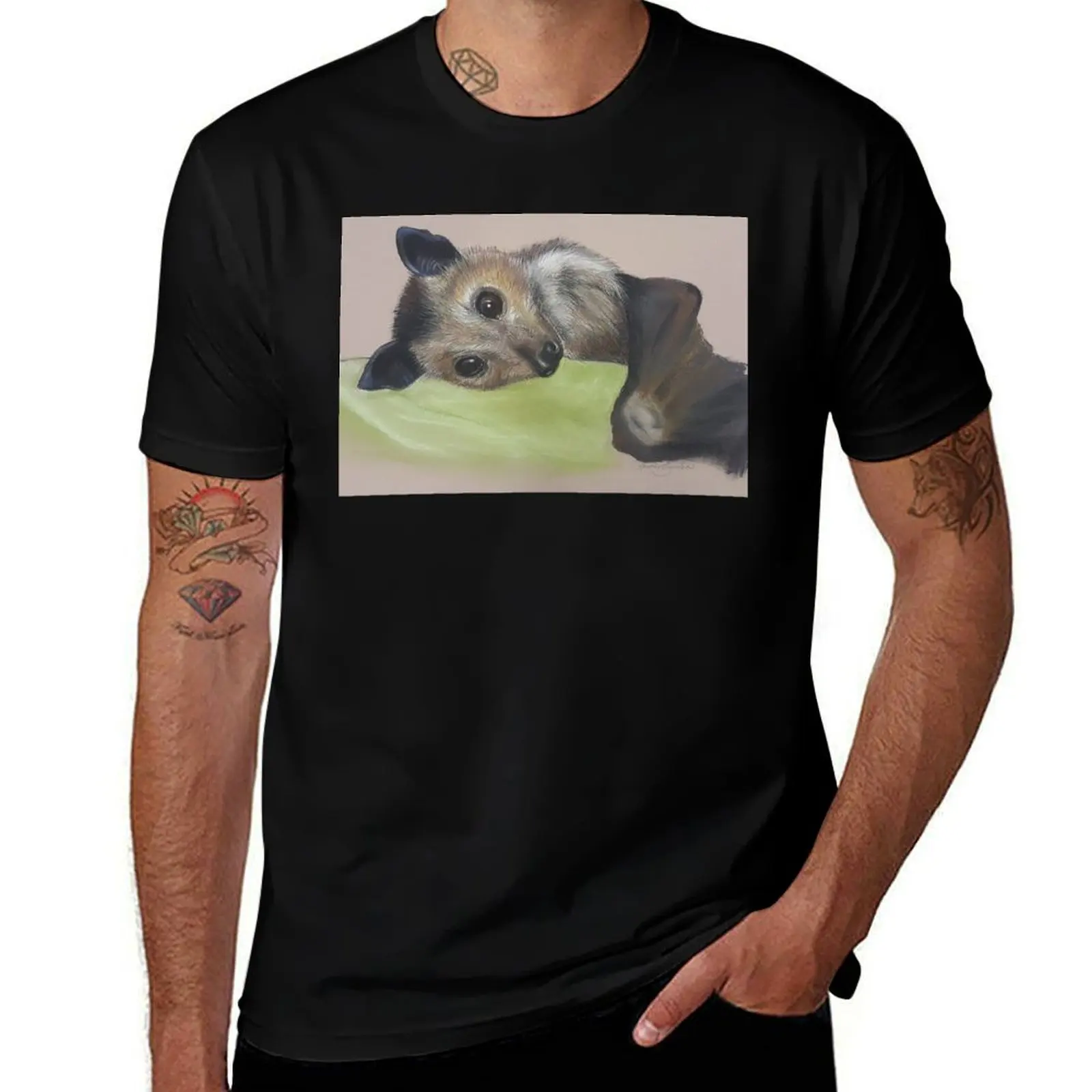 Batzilla - Safely Resting by Louise Saunders T-Shirt Festival Short Sleeve T-Shirt