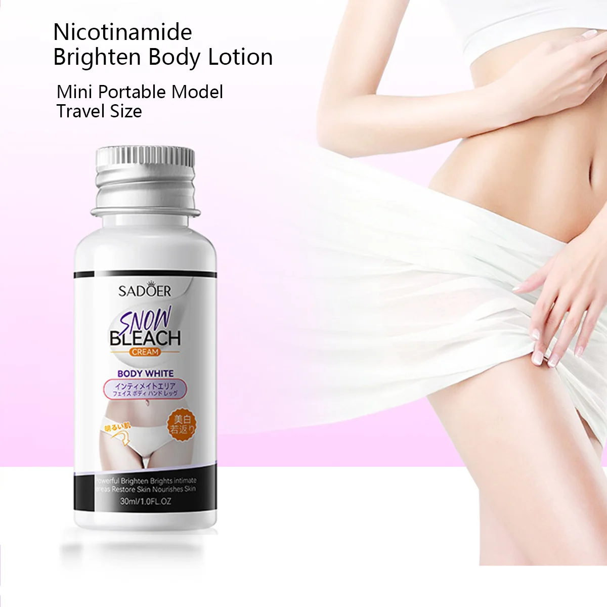 30 مللي حليب النياسيناميد المحمول لتفتيح الجسم يحتوي على عرق السوس ومستخلصات نباتية أخرى كريم الخصوصية تحت الإبط والركبة #1