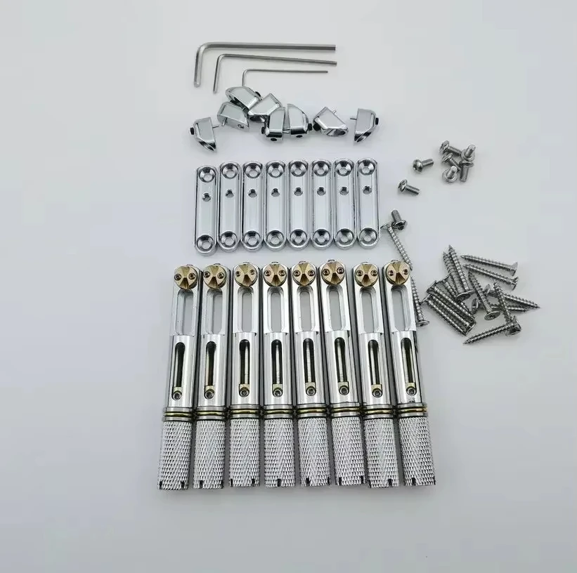

QX-Music Store-Black Single Headless Guitar Bridge Headless Fan-Shaped Frets-Single Fixed Brass Fan-Shaped Bridge