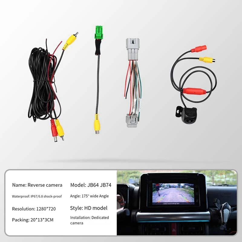 

Rear View Camera For Suzuki Jimny JB64/JB64W/JB74 2018-2023 Night Vision Reverse Parking Backup Camera