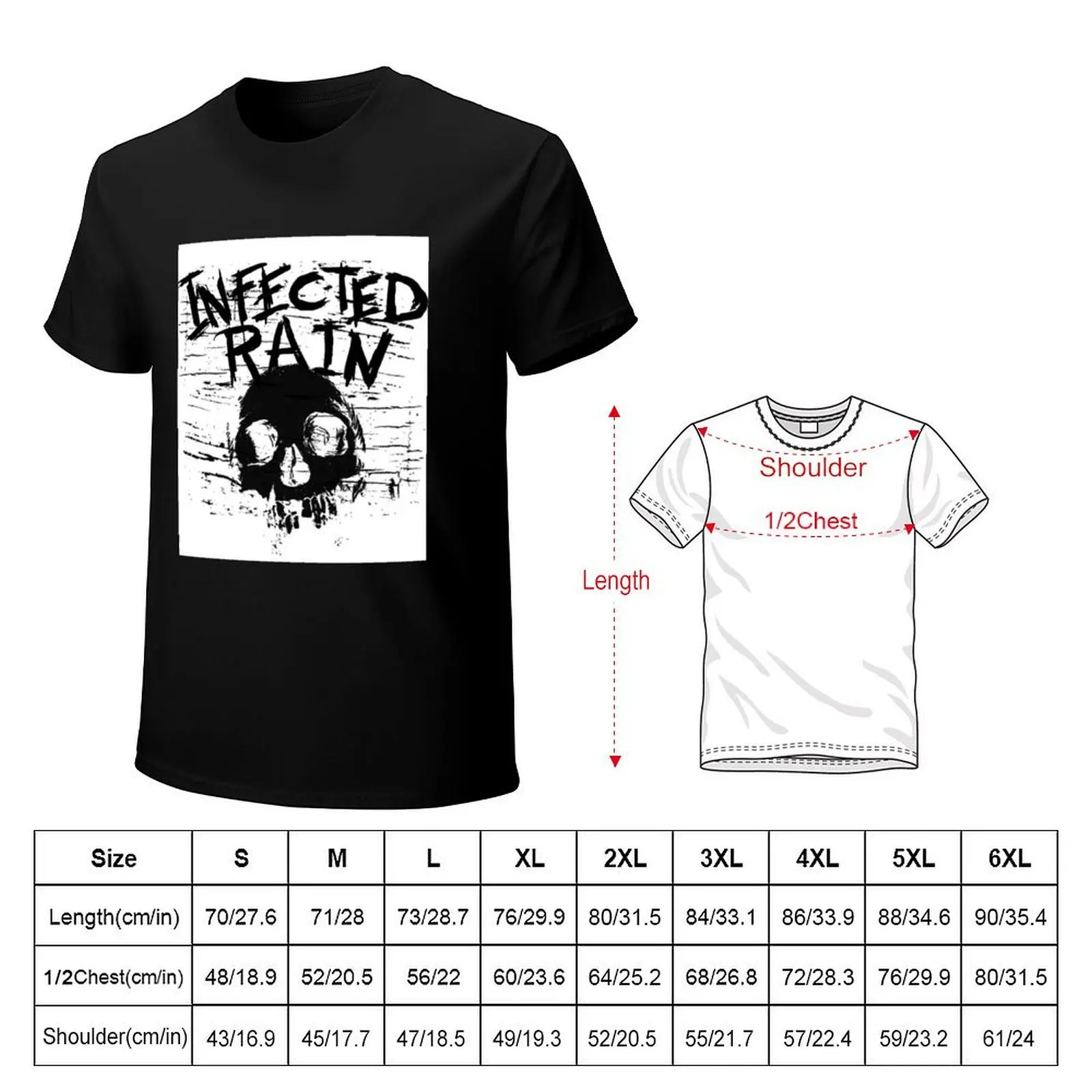 Infected Rain sksks T-Shirt shirts graphic tee anime tshirt shirts graphic tee men