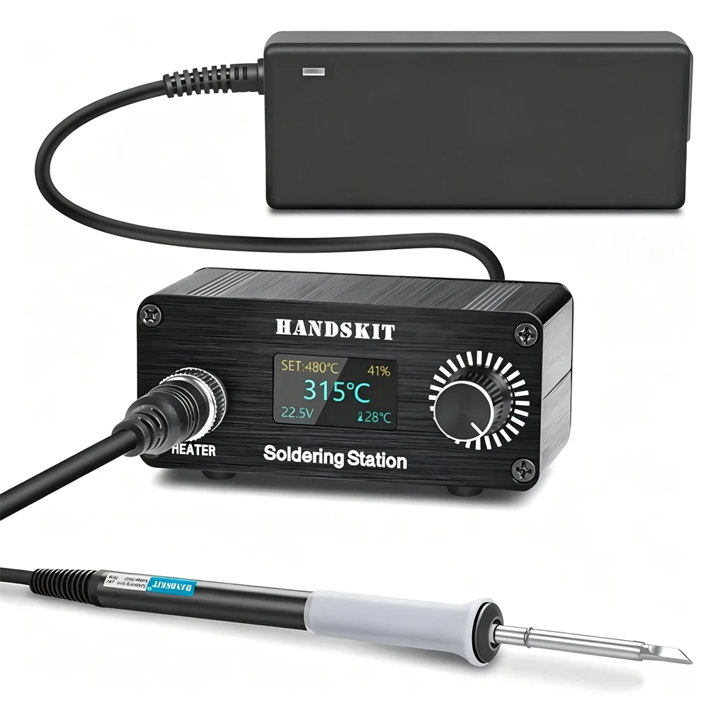 T12 Mini OLED Soldering Station with PID Temperature Control 200-480°C 72W High